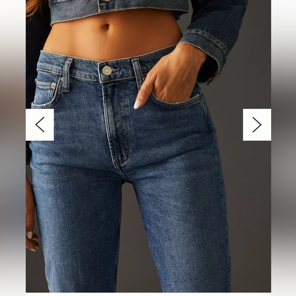 Agolde Women's Straight Leg Jeans in Blue - Picture 9 of 14